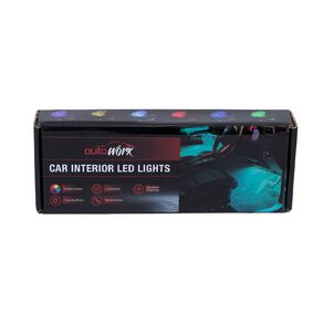 Autoworx Car Interior LED Strip 4 Pack