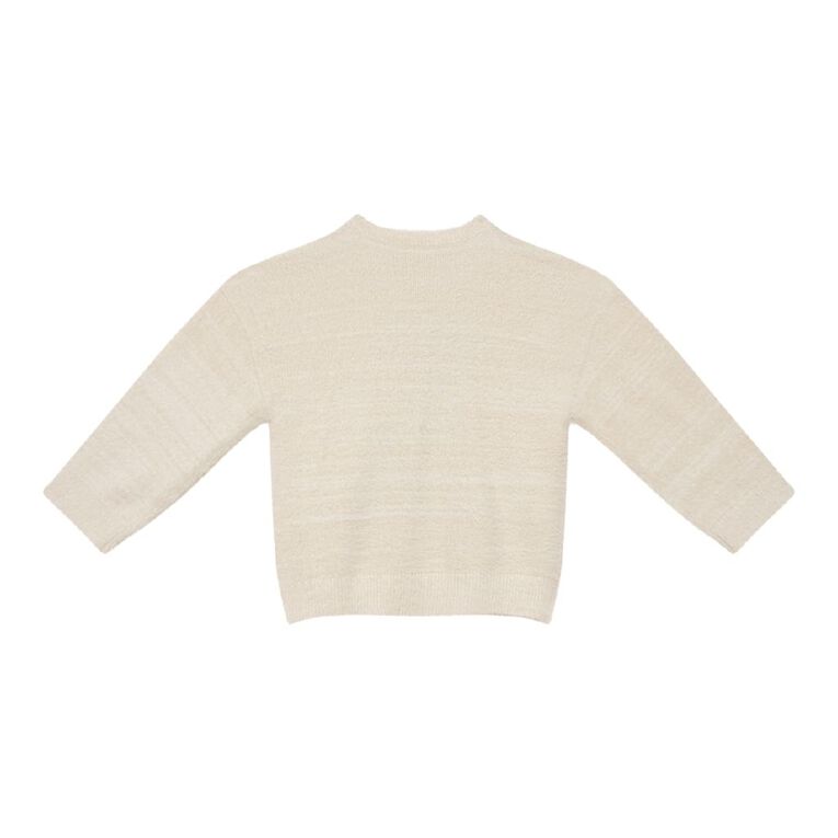 Young Original Fluffy Knit Jumper, Cream, hi-res