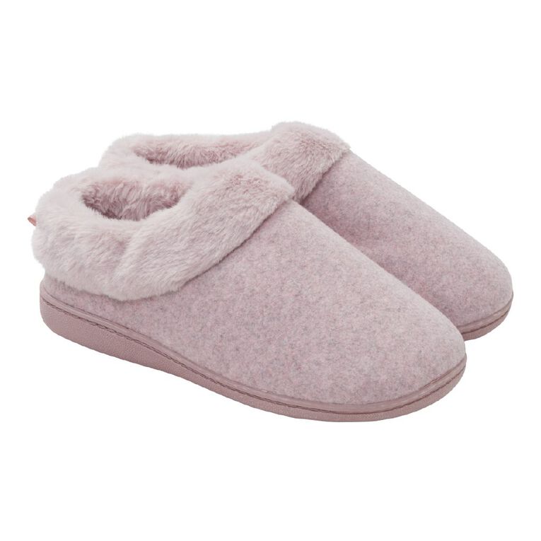 H&H Women's Recycled Memory Slippers, Pink Dark, hi-res