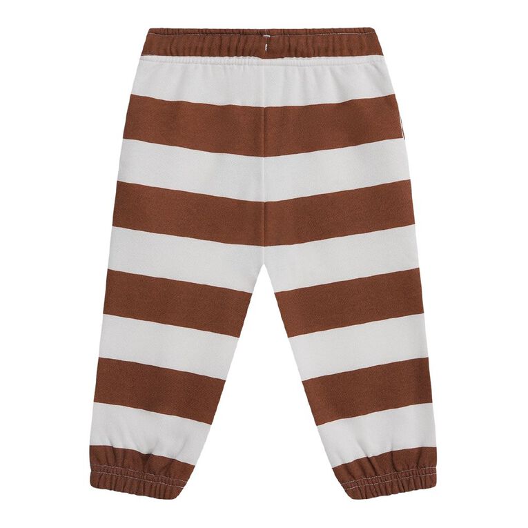 Young Original Preschool Printed Trackpants, Brown Dark, hi-res