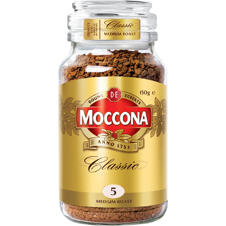 Moccona Classic Medium Roast Freeze Dried Coffee Jar 150g, , hi-res