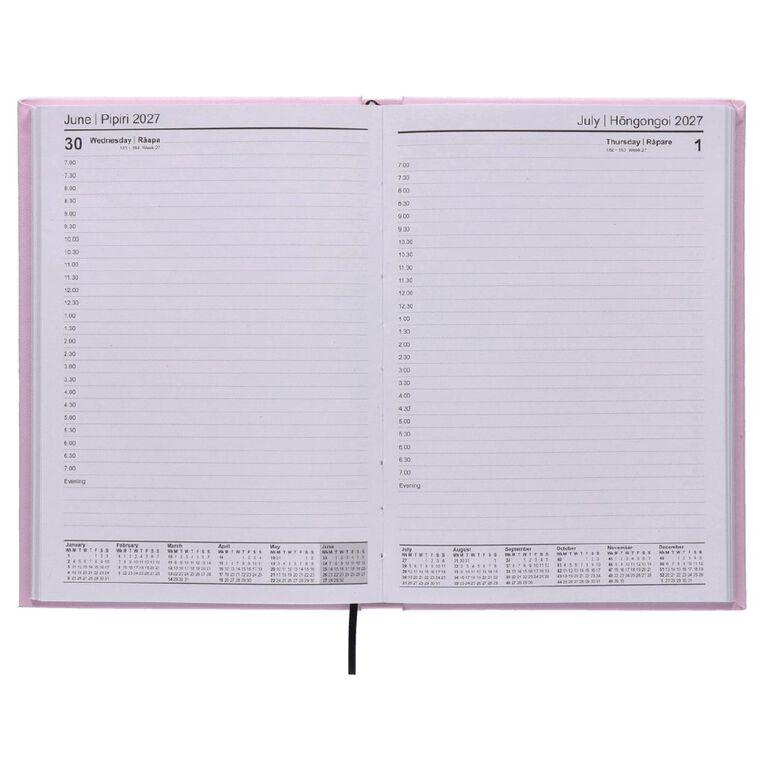 WS Colour Pop 2027 Diary A5 Day to Page Pink, , hi-res