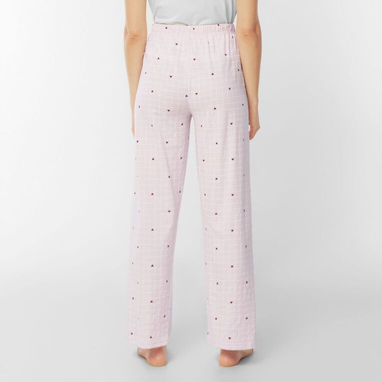 H&H Women's Knitted Pyjama Pants, Pink Light, hi-res