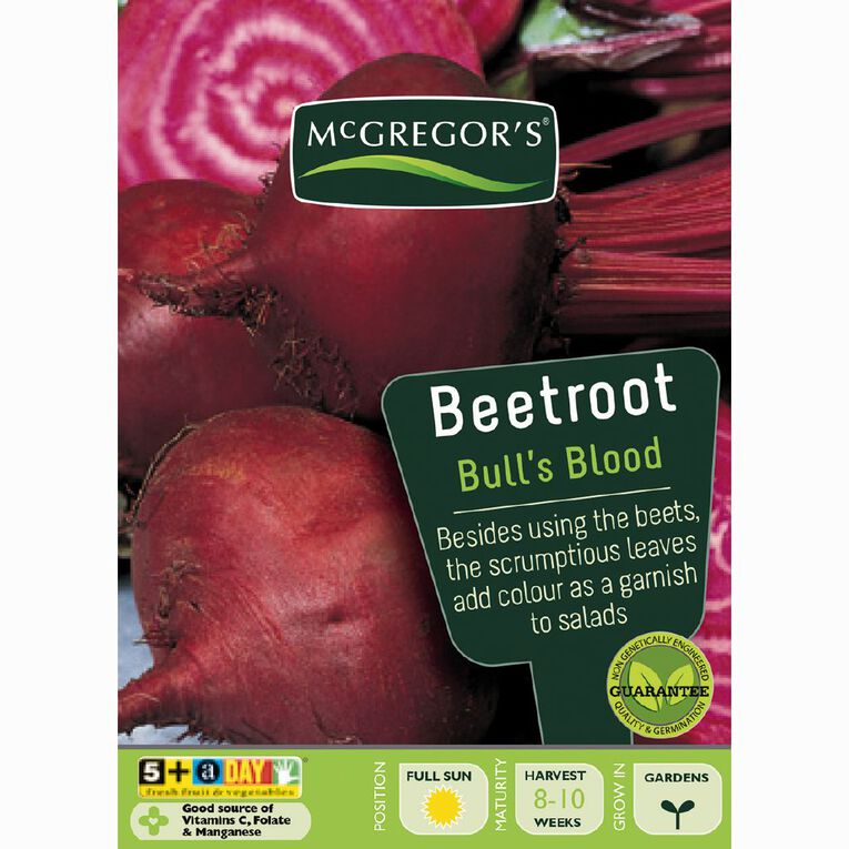 McGregor's Bullsblood Beetroot Vegetable Seeds, , hi-res