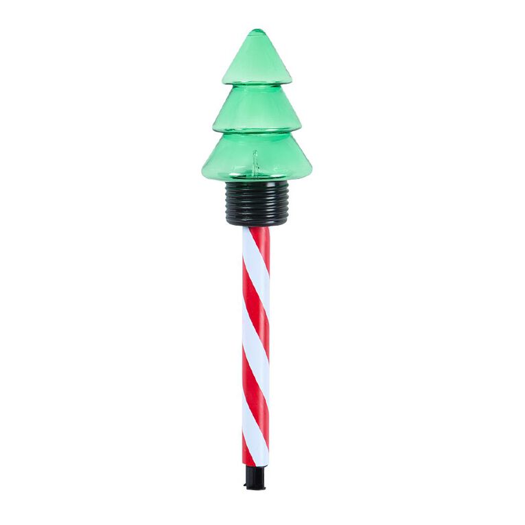 Wonderland Solar Light Up Christmas Tree Garden Stake Decoration, , hi-res