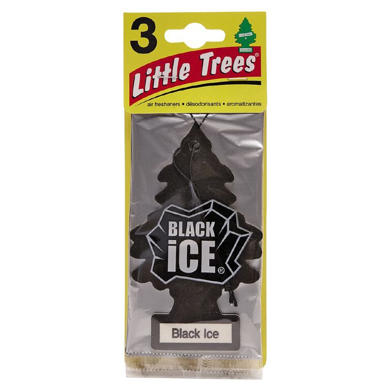 Little Trees Auto Air Freshener Black Ice 3 Pack The Warehouse