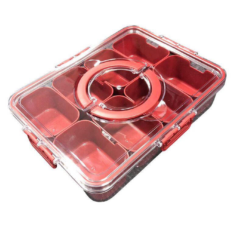 Kate's Kitchen Rectangle Snack & Serve Box Stocking Red, , hi-res