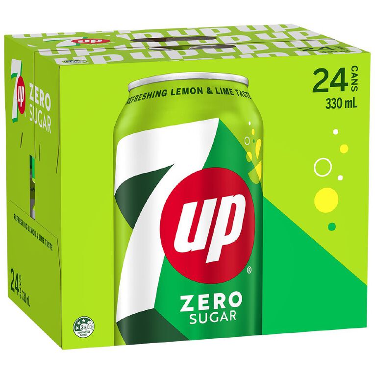 7up Zero Sugar 330ml x 24 pack