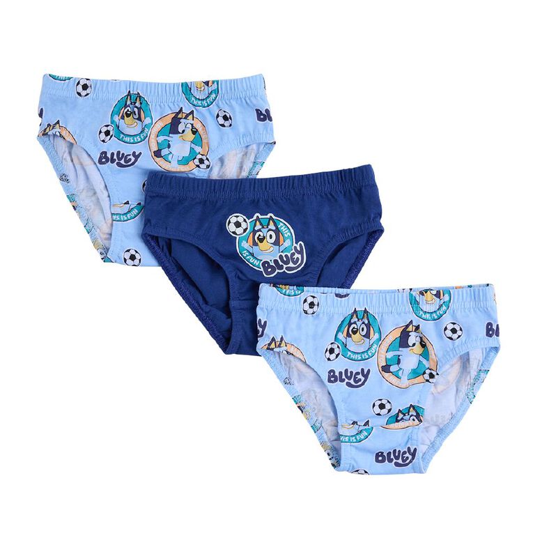 Bluey Boys' Briefs 3 Pack, Blue, hi-res