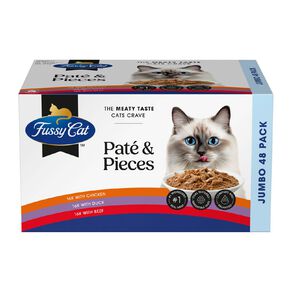 Fussy Cat Cat Twice as Tasty Pate & Pieces 48 Pack
