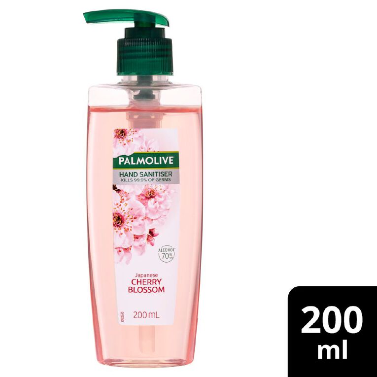 Palmolive Cherry Blossom Hand Sanitiser Pump 200ml, , hi-res