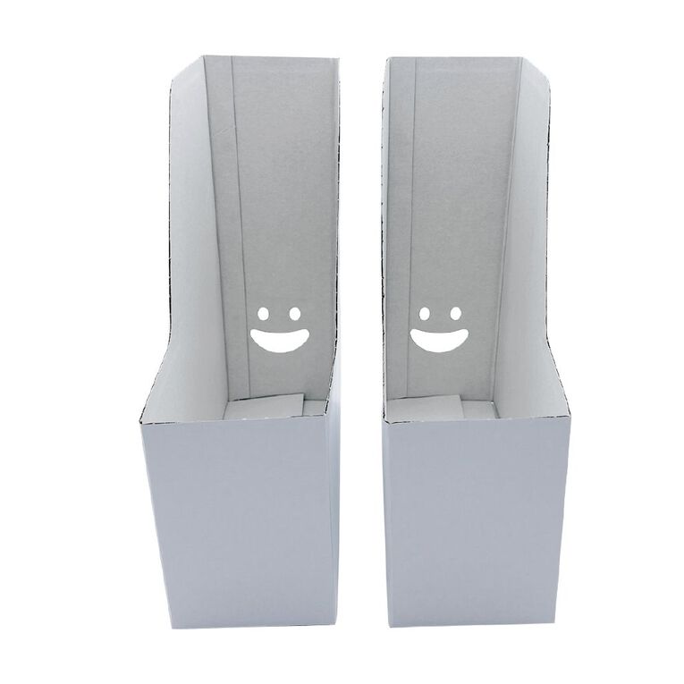 WS Basic Magazine File 2 Pack White, , hi-res