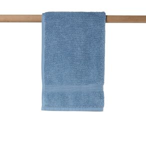 Living & Co Plush Plain Hand Towel Blue