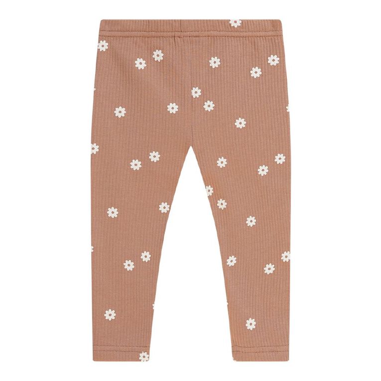 Young Original Babies' Fleece Leggings, Brown Light, hi-res