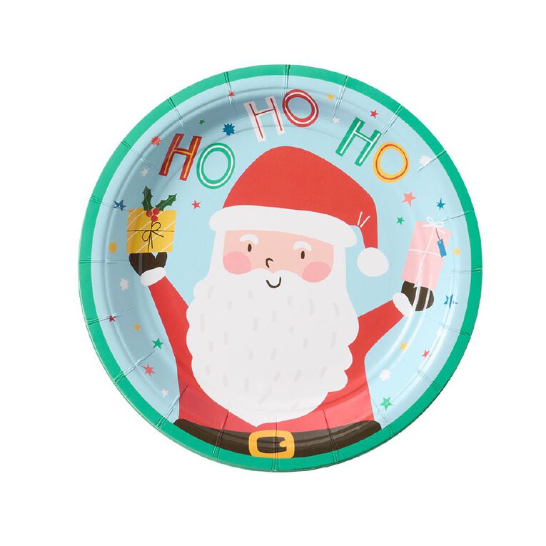 Wonderland Fun Festive Santa Plate 8 Pack, , hi-res
