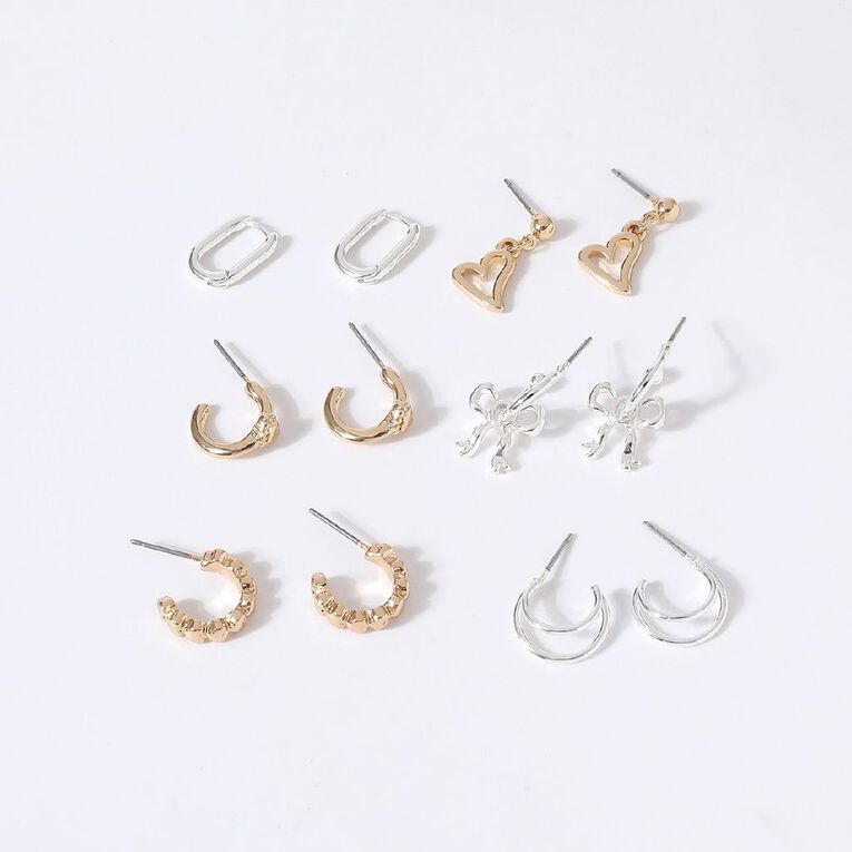H&H 2 Tone Earrings, , hi-res