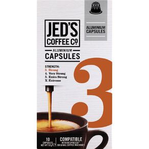 Jed's No.3 Strong Coffee Capsules 10 Pack