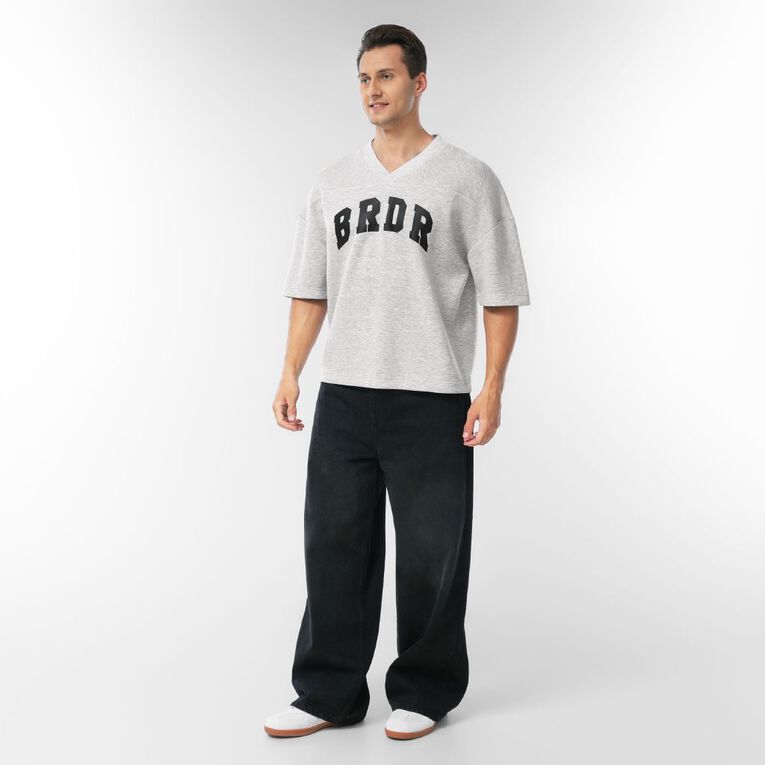 Garage Men's Vee Scuba Tee, Grey Marle, hi-res