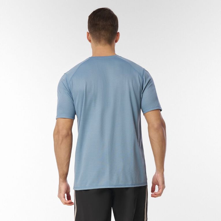Active Intent Men's Grid Active Tee, Blue Mid, hi-res