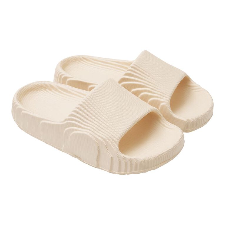 Young Original Senior Kids' Moulded Slides, White, hi-res
