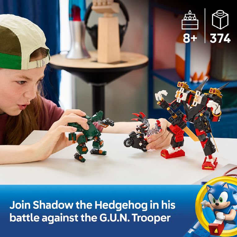 LEGO Sonic Shadow's Mech vs. G.U.N. Trooper 77120, , hi-res