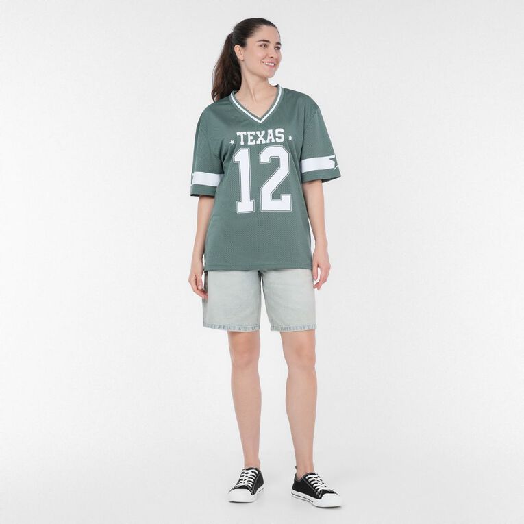 H&H Women's Wide Leg Denim Jort Shorts, Denim Light, hi-res