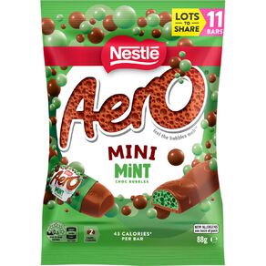 nestle aero mini peppermint chocolate sharepack 88 g