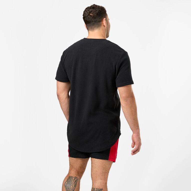 Back Country Solid Fleece Short Sleeve Tee, Black, hi-res