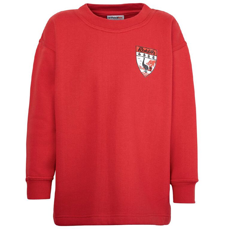 Schooltex Redcliffs Crew Tunic with Screenprint, Red Mid, hi-res