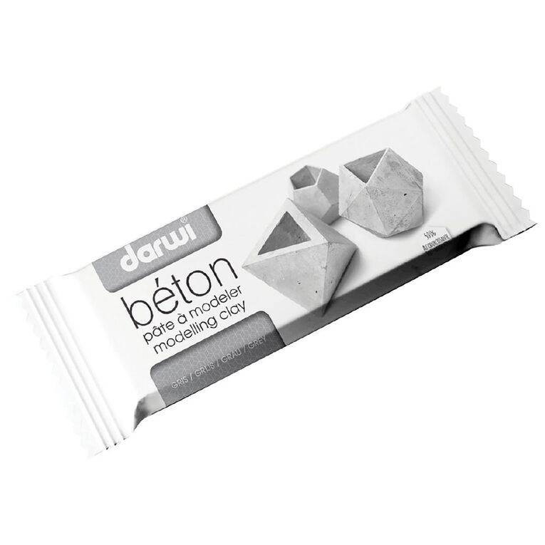 Darwi Modelling Clay 500g Beton Grey, , hi-res