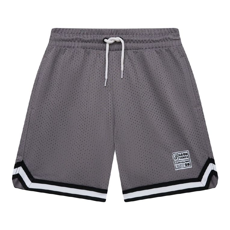 Young Original Basketball Shorts, Grey Mid, hi-res