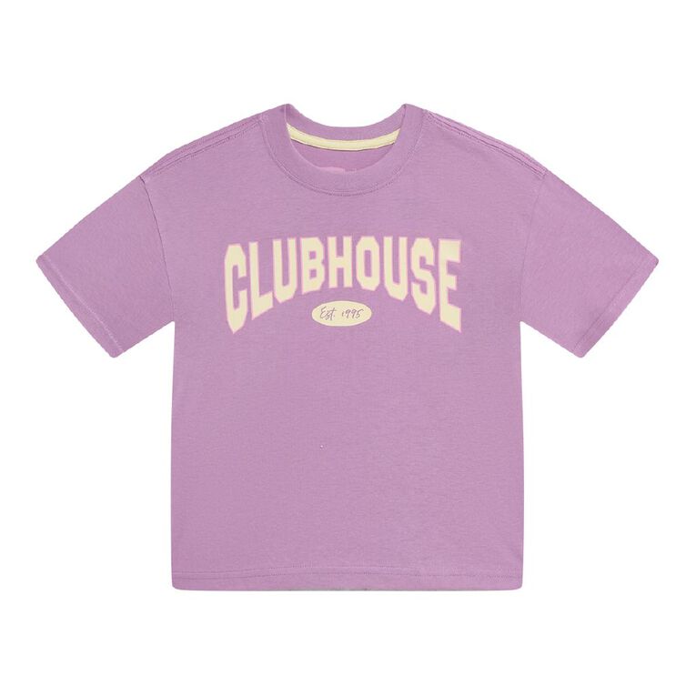 Young Original Short Sleeve Boxy Tee, Purple Mid, hi-res