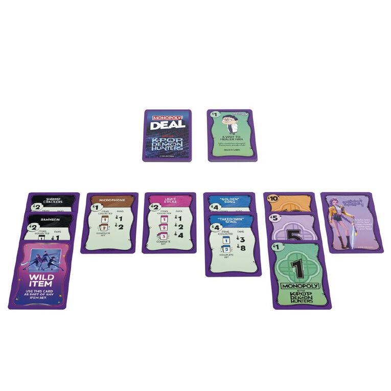 KPop Demon Hunters Monopoly Deal K-Pop Demon Hunters, , hi-res