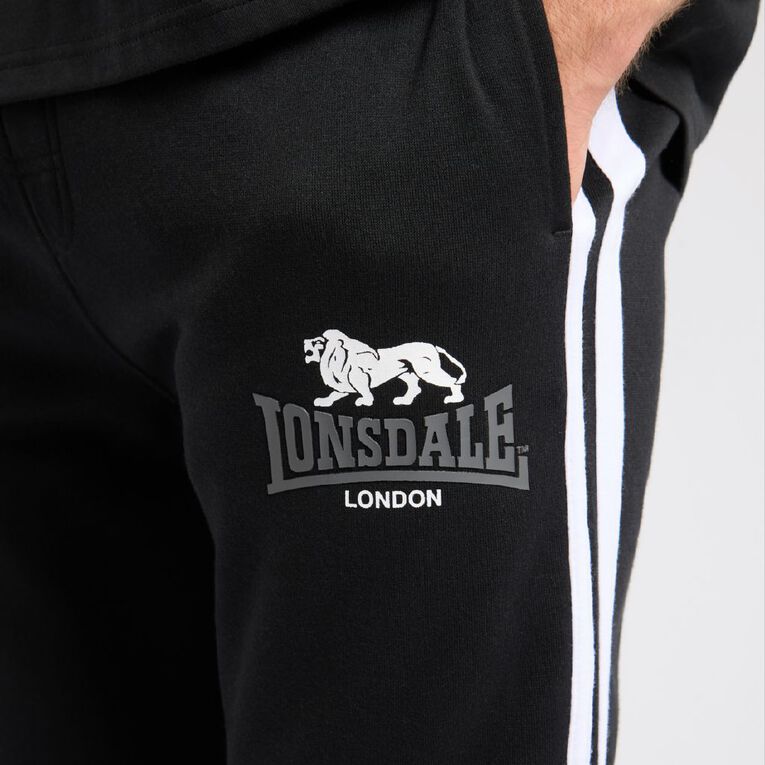 Lonsdale Men's London Trackpants, Black, hi-res