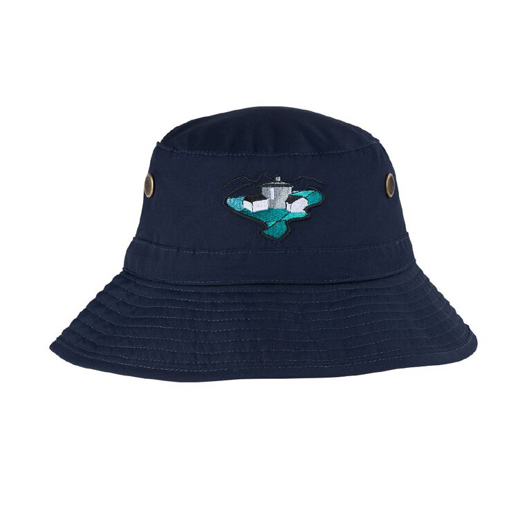 Schooltex Longbeach School New Bucket Hat with Embroidery, Navy, hi-res
