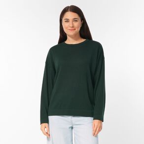 H&H Women's Merino Blend Crew Neck Knit
