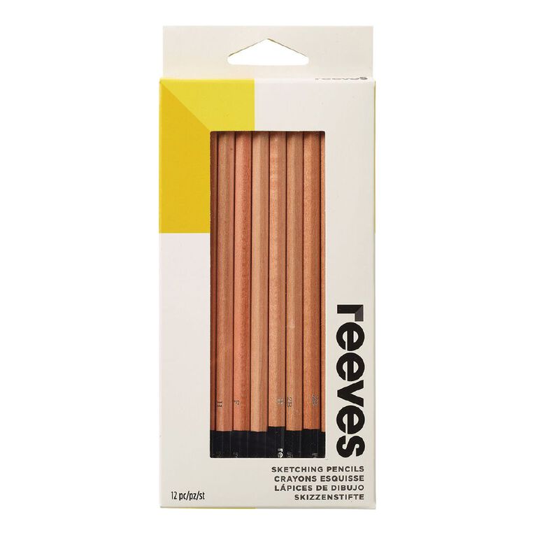 Reeves Sketching Pencils 12 Pack, , hi-res