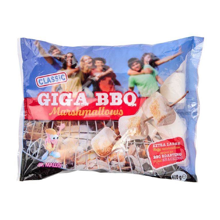 Mr. Mallo Giga BBQ Mallows 400g, , hi-res