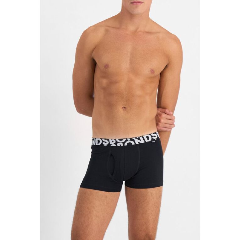 B FOR BONDS Men's Trunks 2 Pack, Black/Blue, hi-res