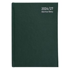 WS Mid Year Diary Date To Page A5 26-27 Green