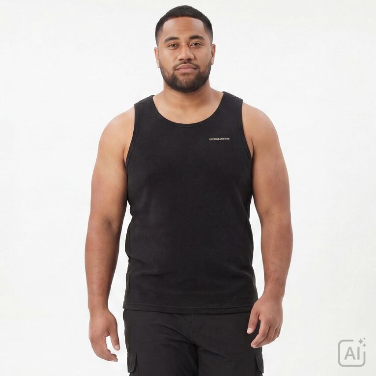 Back Country Adults' Micro Fleece Singlet, Black, hi-res
