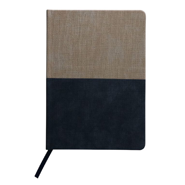 Uniti Stationery A5 Navy Polyurethane Notebook, , hi-res