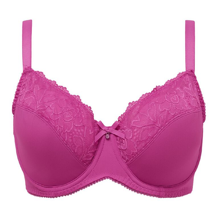 H&H Women's Belle Underwire Bra, Pink Mid, hi-res