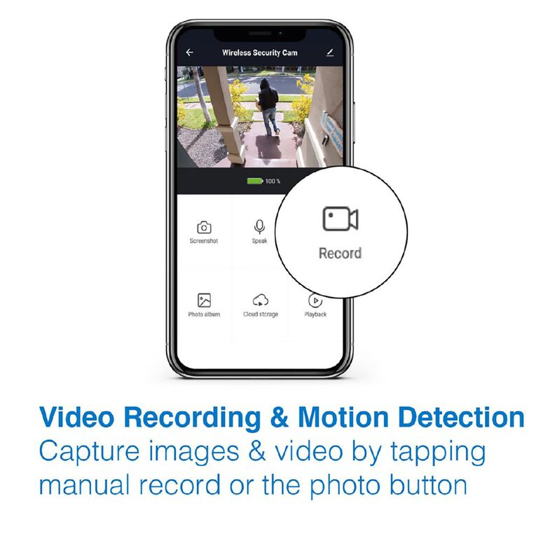 Laser Smart Home Outdoor Security Camera, , hi-res