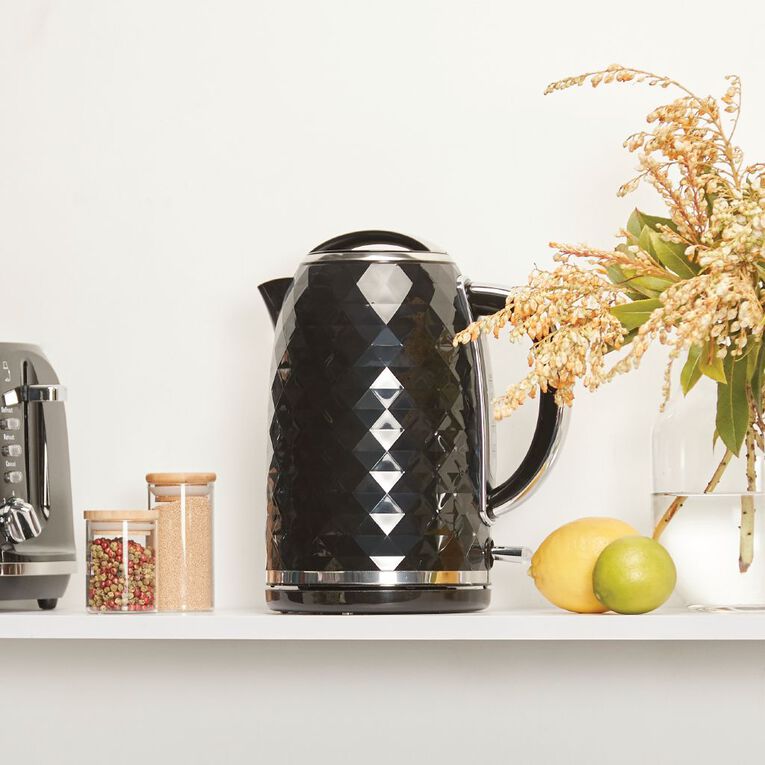 Living Co Diamond Kettle Black atelieryuwa.ciao.jp