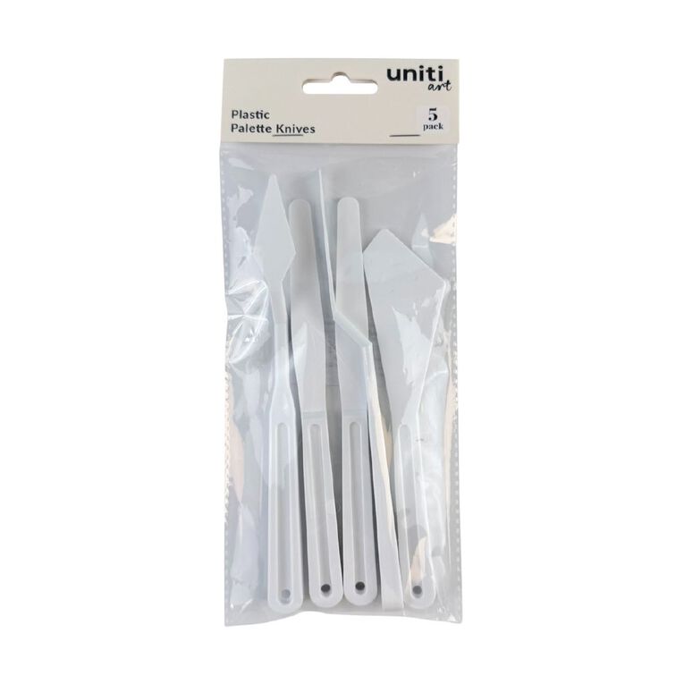 Uniti Palette Knife Plastic 5 Pack, , hi-res