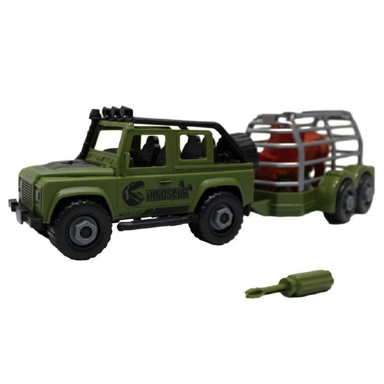 Play Studio Dinosaur Rescue Truck With Trailer Assorted, , hi-res