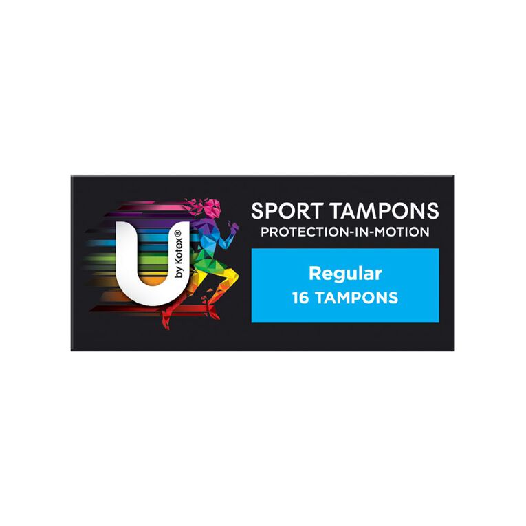 U By Kotex Regular Sport Tampons 16 Pack, , hi-res