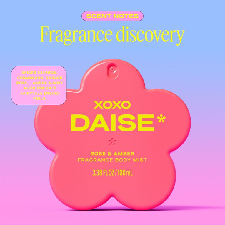 Daise Fragrance Body Mist Rose & Amber, , hi-res