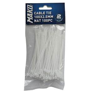 Mako Cable Tie 100 x 2.5mm Natural